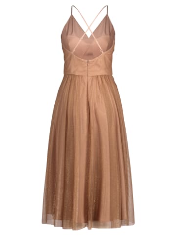 Vera Mont Abendkleid im Glitzer-Look in Cream/Gold