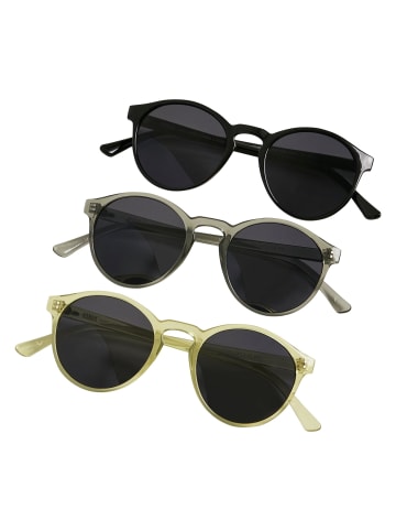 Urban Classics Sonnenbrillen in black/lightgrey/yellow