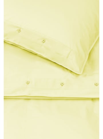 MELA Unisex Perkal Bettwäsche Set BHANU in soft lemon