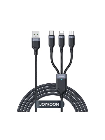COFI 1453 Joyroom Multi-Use Series 3-in-1-Kabel S-1T3018A18 kompatibel in Schwarz