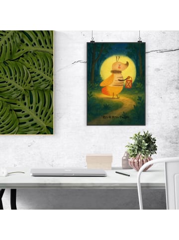 Mr. & Mrs. Panda Bild Glühwürmchen Design ohne Spruch in Weiß