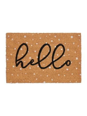 relaxdays Fußmatte "Hello" in Bunt - 60 x 40 cm