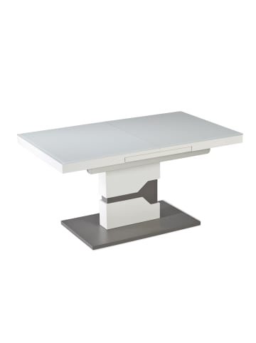 58 aufm Kessel FUNKTIONSTISCH ausziehbar Caitrin 110(150) x 65 x 57-76 Couchtisch Weiß/Lava