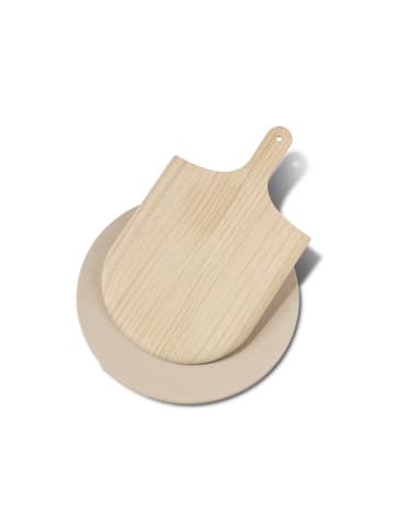 Funktion Pizzabackstein in Creme