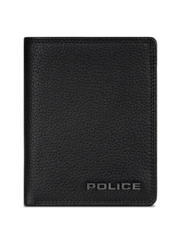 Police Geldbörse RFID Leder 9,5 cm ausklappbar in black