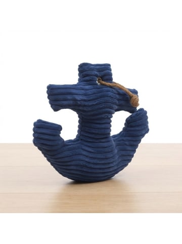 relaxdays Türstopper "Anker" in Dunkelblau - (B)42 x (H)38 x (T)28 cm
