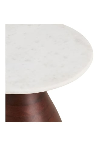 ebuy24 Eckbord Klara Weiß 40 x 40 cm