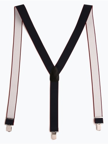 Finshley & Harding London Hosenträger in marine bordeaux - 0001