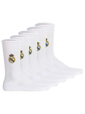 Real Madrid Socken 5er Pack in Weiß