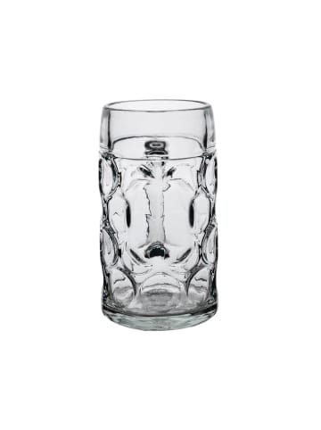 VAN WELL 2er Set Maßkrüge geeicht Isar in 1 l in transparent