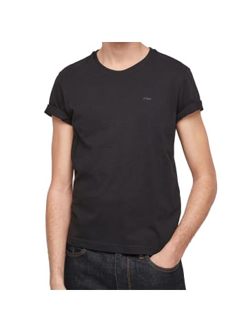 S. Oliver T-Shirts 2er Pack in Schwarz