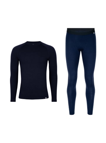 DANISH ENDURANCE Baselayer-Set Merino Baselayer in dark navy