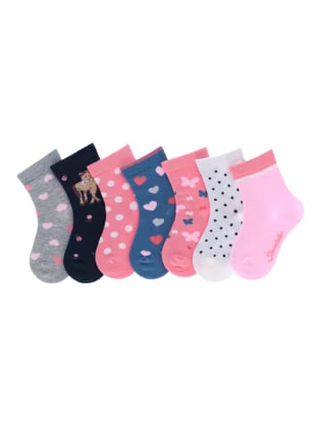 Sterntaler Socken 7er-Box Punkte in rosarot