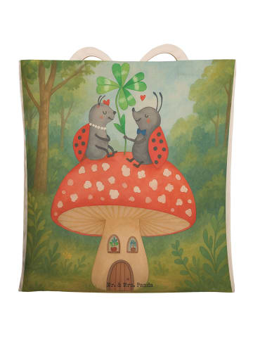 Mr. & Mrs. Panda shopping bag Marienkäfer Fliegenpilz Design ohn... in Weiß