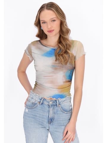 myMo Women Blouse in blue multicolor