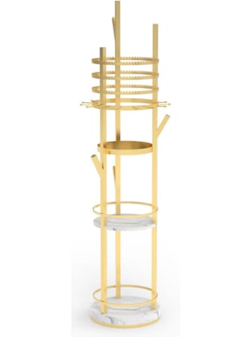 COSTWAY Schmuckständer drehbar 148 cm in Gold