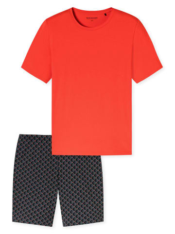 Schiesser Pyjama Casual Essentials in hellrot