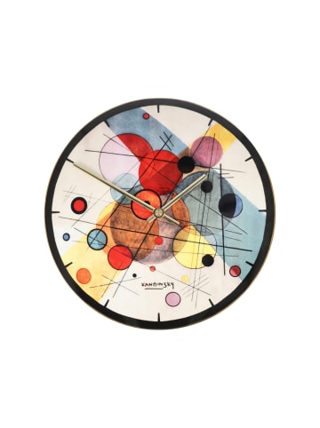 Goebel Wanduhr " Wassily Kandinsky Kreise im Kreis " in Bunt