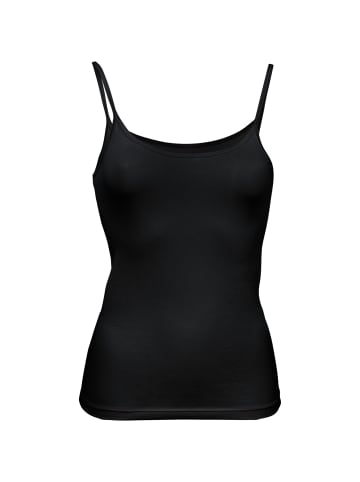 Erwin Müller Baumwolle, Single-Jersey Unterhemd 2er-Pack in schwarz