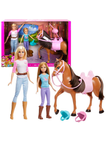 Barbie Reitspaß Spiel-Set | Mattel GXD65 | Puppen Barbie & Stacie mit Pferd