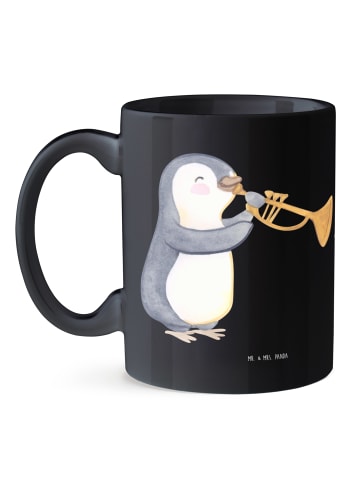 Mr. & Mrs. Panda Tasse Trompete Kunst mit Spruch in Schwarz