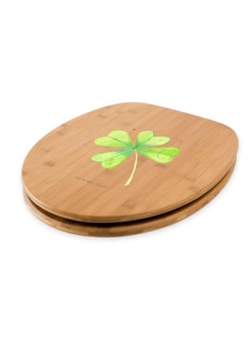 Mr. & Mrs. Panda Klodeckel Blume Kleeblatt ohne Spruch in Braun