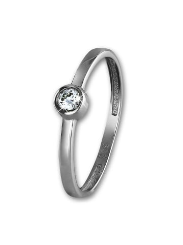 GoldDream 333 Weißgold - 8 Karat Damen Ringe Stein Fingerring  56 (17,8)