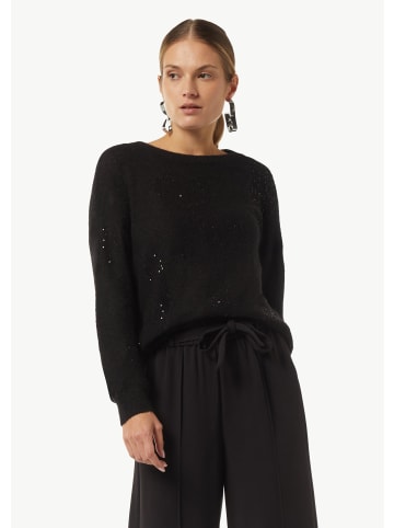 comma Strickpullover langarm in Schwarz