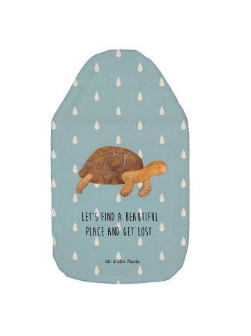 Mr. & Mrs. Panda Wärmekissen Schildkröte MHerzieren mit Spruch in Blau Pastell