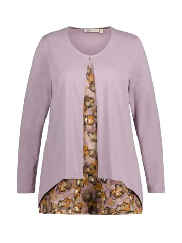 Ulla Popken Longshirt in pastellflieder