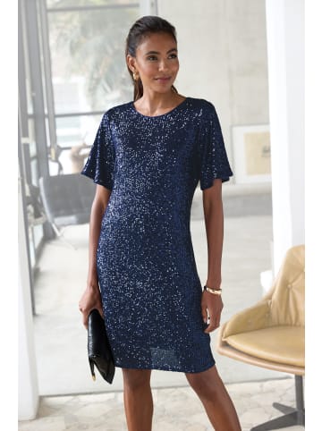 LASCANA Paillettenkleid in marine