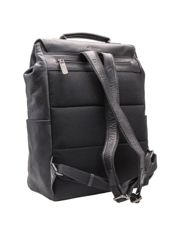 Strellson Hyde Park Theodore Business-Rucksack Leder 43 cm Laptopfach in black