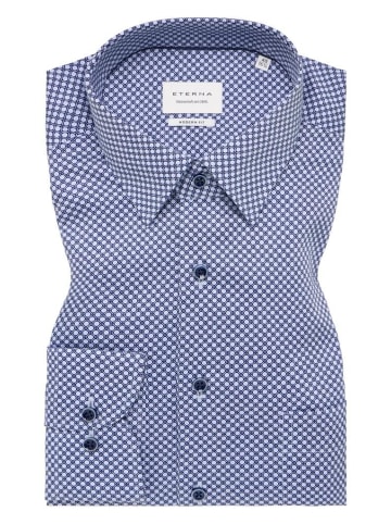 Eterna Langarmhemd in Blau
