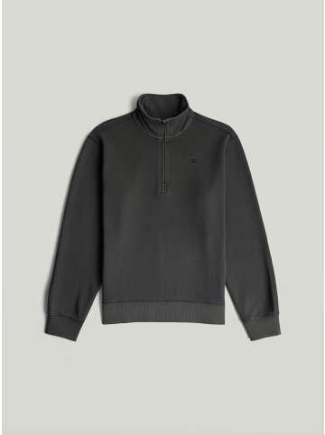G-Star Raw Unit Washed Half Zip Sweatshirt dk black gd