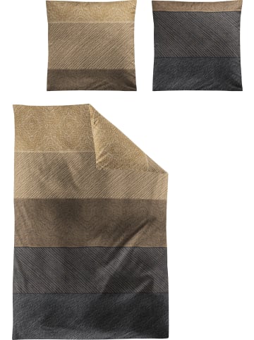 Irisette Bettwäsche in braun-grau