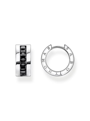 Thomas Sabo Creolen in silber, schwarz