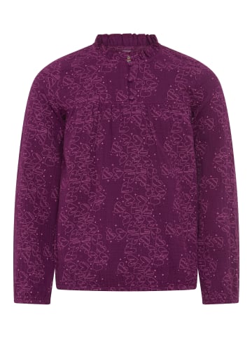 Scout Druckbluse in beere gemustert