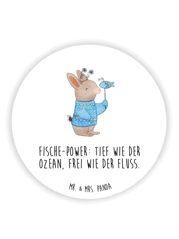 Mr. & Mrs. Panda magnet Fische Astrologie mit Spruch in Weiß