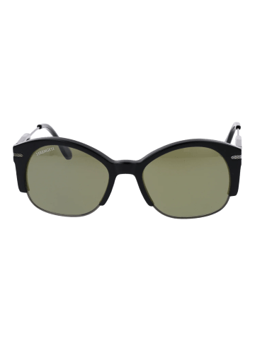 Serengeti Unisex Sonnenbrille Rund Schwarz