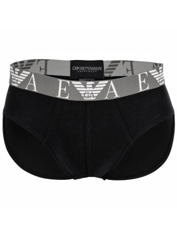 Emporio Armani Slip 3er Pack in Schwarz/Grau