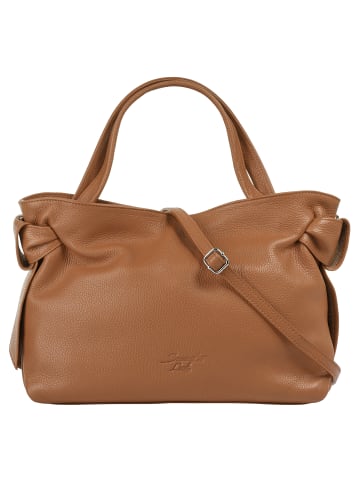 Samantha Look Handtasche echt Leder in cognac
