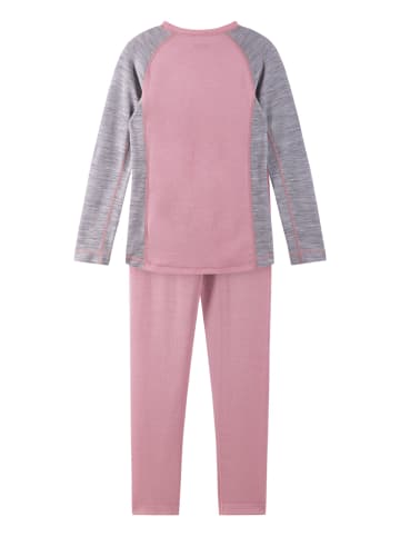 Reima Wolle-Basisschicht-Set " Taitoa " in Grey Pink