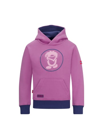 Trollkids Hoodie Pullover mit Kapuze "Troll" in Malvenpink/Violettblau