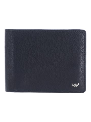 Capri Geldbörse RFID Schutz Leder 12.5 cm blau