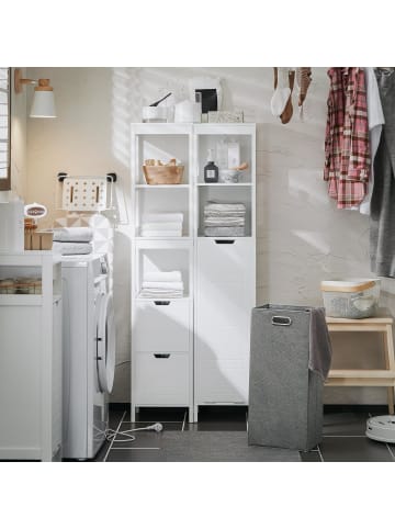 SoBuy Hochschrank in Weiß - (B)30 x (H)145 x (T)30cm