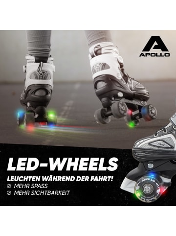 Apollo Rollschuh " Super Quads X-Pro " in Schwarz