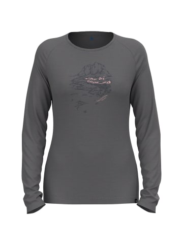 Odlo T-shirt crew neck l/s ASCENT M in Grau0657