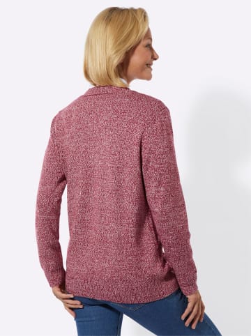 WITT WEIDEN Strickjacke in kirsche-ecru-meliert