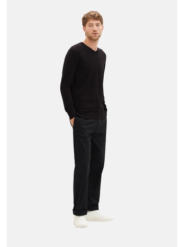 Tom Tailor Pullover 'Basic' in schwarz