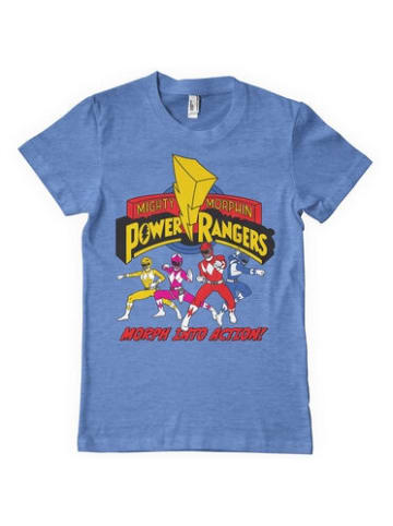 Power Rangers T-Shirt "Morph Into Action T-Shirt" in Blau